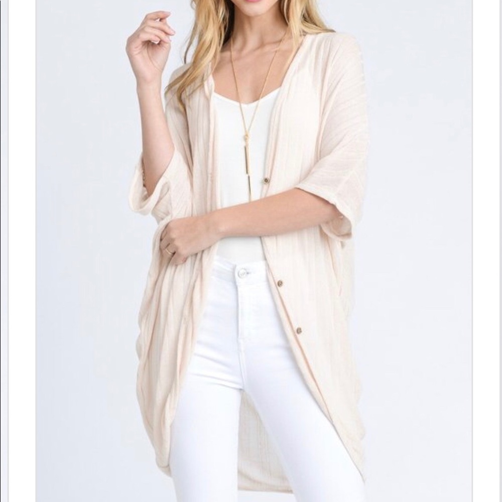 Taupe Lightweight Cardigan